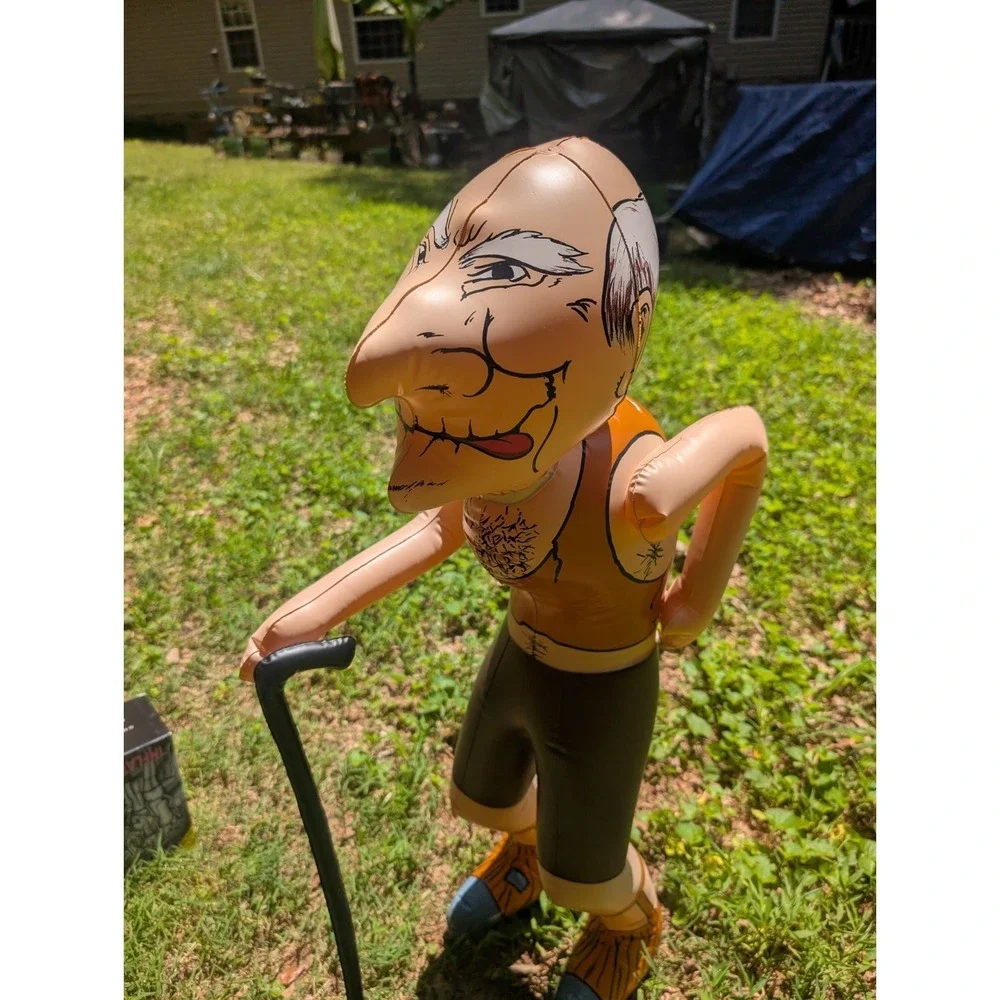 Vintage 1998 Over The Hill 3' Inflatable Party Doll Gag Gift Funny Old Man
